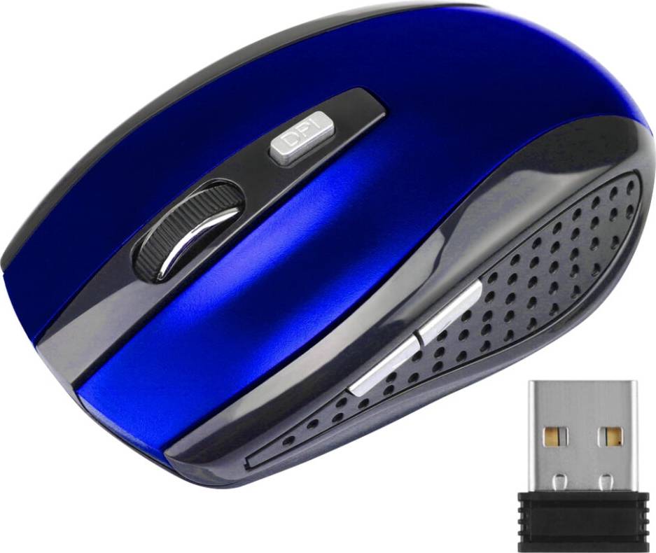 Wireless Optical Mouse with USB Receiver 6 Buttons