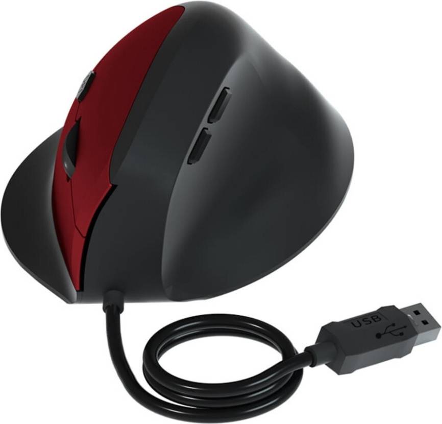 Vertical USB Mouse 6 Programmable Buttons