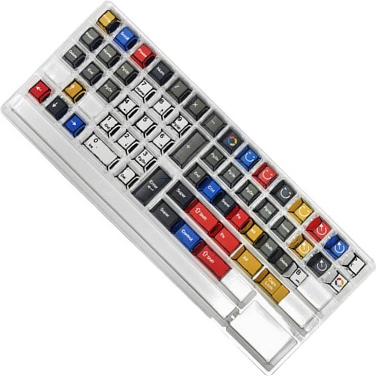 Comic Style Colorful Mixed Light Keycaps Set
