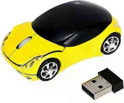 Wireless Mouse 2.4G 3 Button Yellow