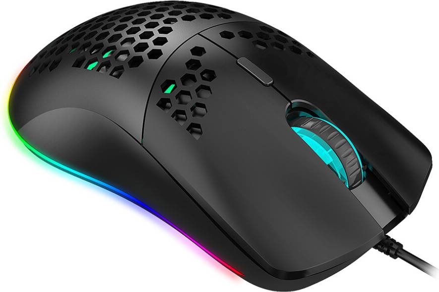 Ohphcall RGB LED Wired Mouse 6 Programmable Keys