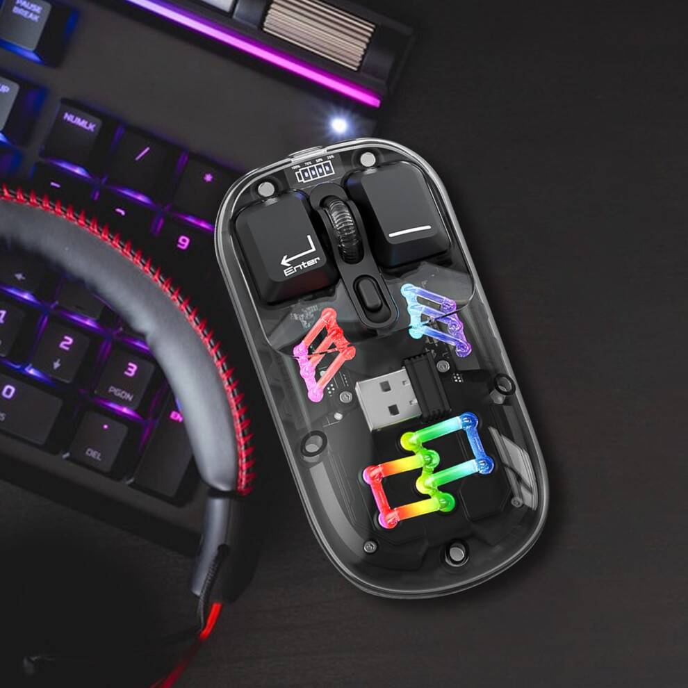 Transparent Wireless Mouse with Bluetooth