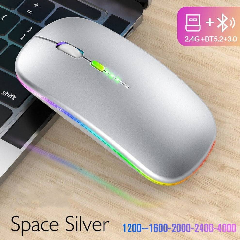 Bluetooth Wireless USB Rechargeable RGB Mouse
