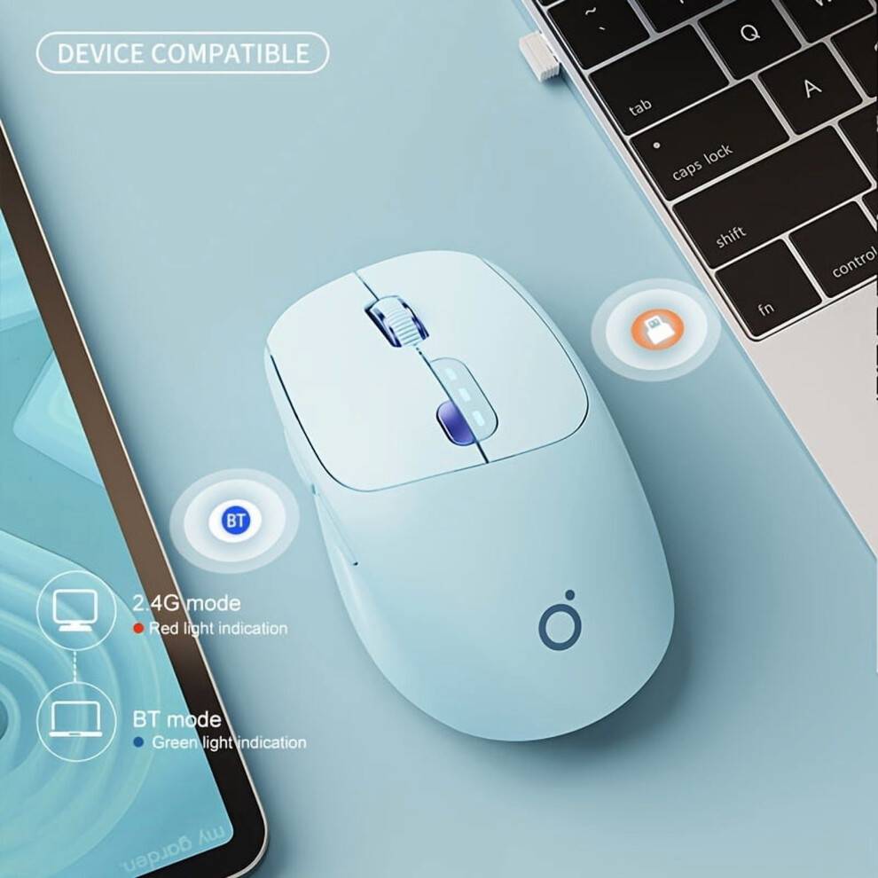 Mini Ambidextrous Optical Mouse Rechargeable