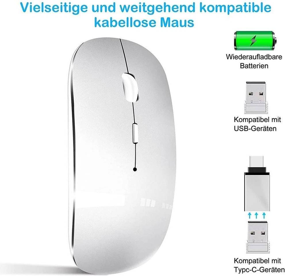 2.4GHz USB Rechargeable Wireless Mouse