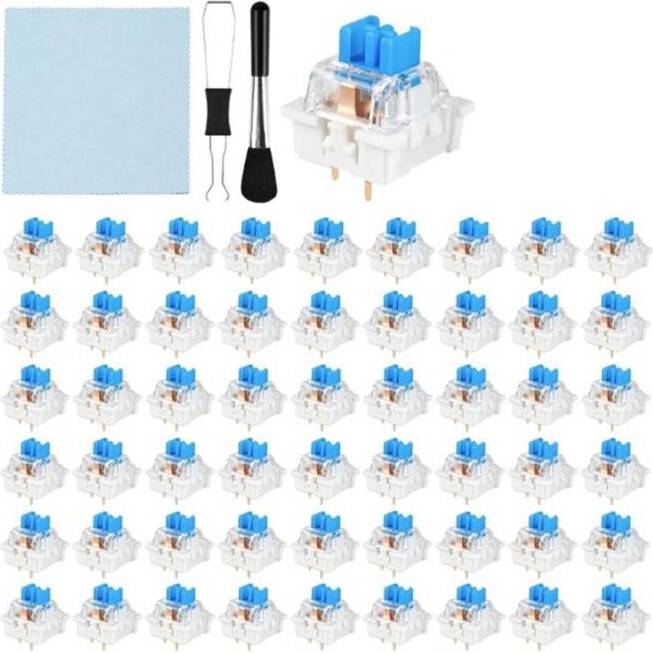 Clicky Keyboard Switches 3Pin MX Compatible Tactile Set