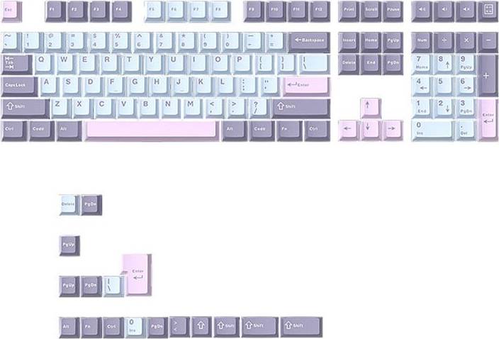 125 Keys PBT Double Shot Keycaps Set