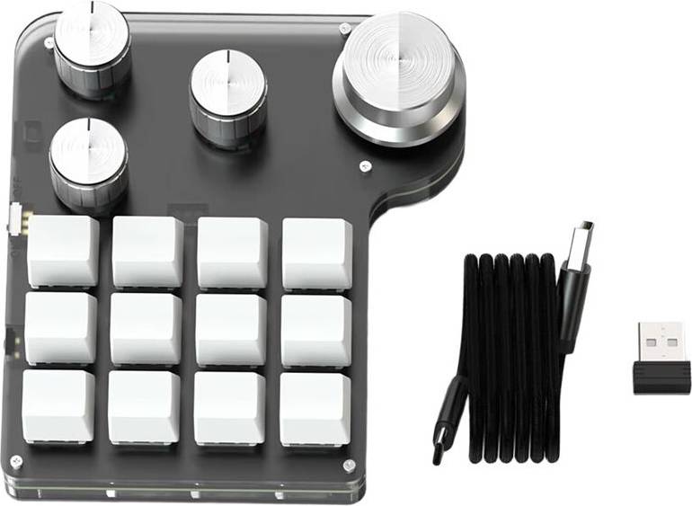 USB Programming Custom Macro 12 Keys 4 Knobs