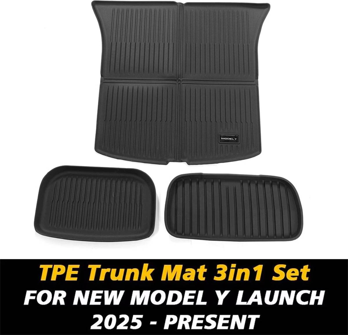 3PCS Set New Model Y Trunk Mat