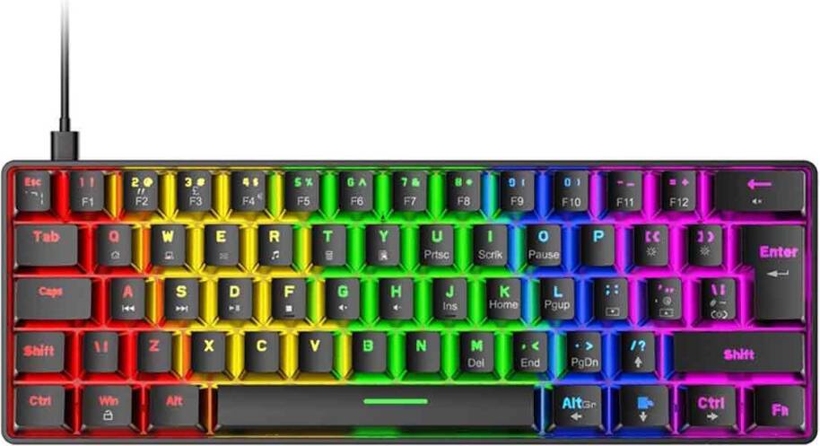 Gaming Keyboard Compact 60% Form Factor