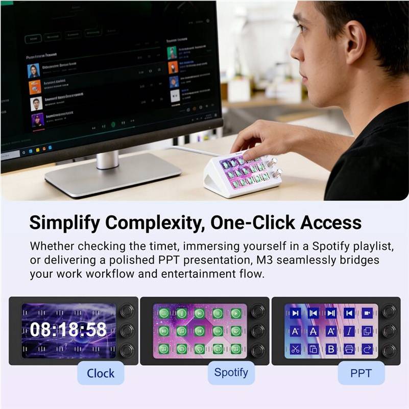 M3 Visual Console Magnetic Transparent Keyboard