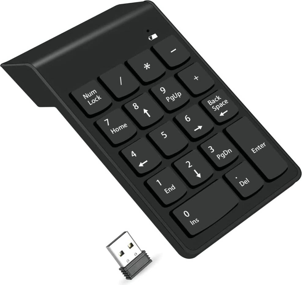 10-Key Numeric Keypad with 2.4G USB Receiver