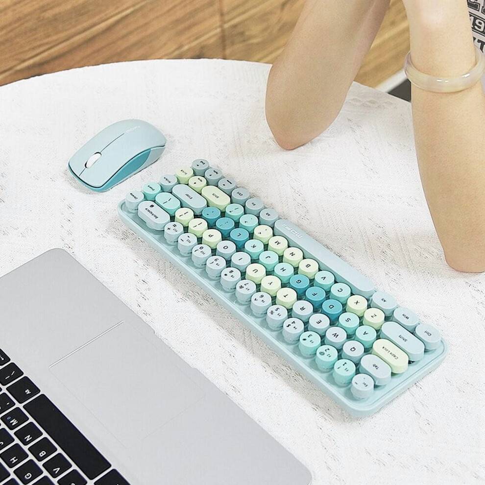 Wireless Colorful 68 Round Keyboard