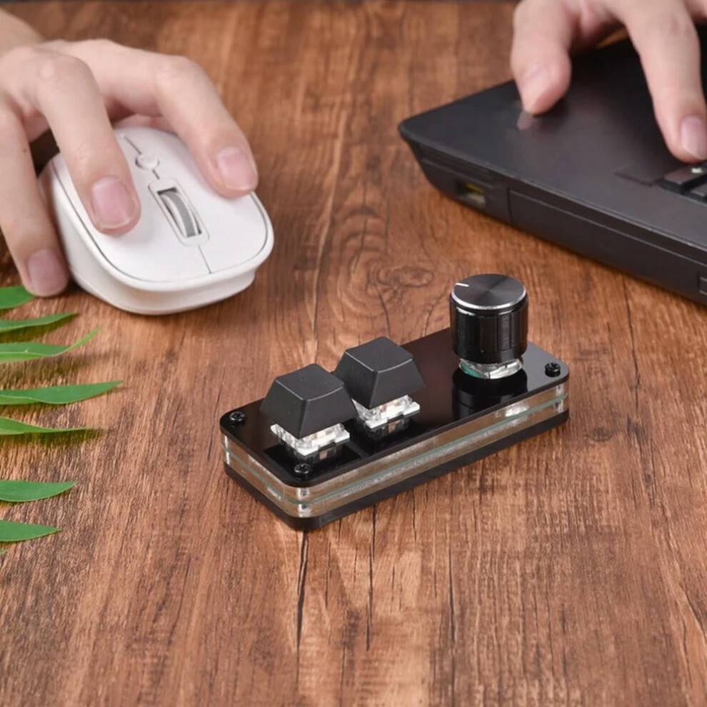 Mini 2-Key Programmable Gaming Keypad