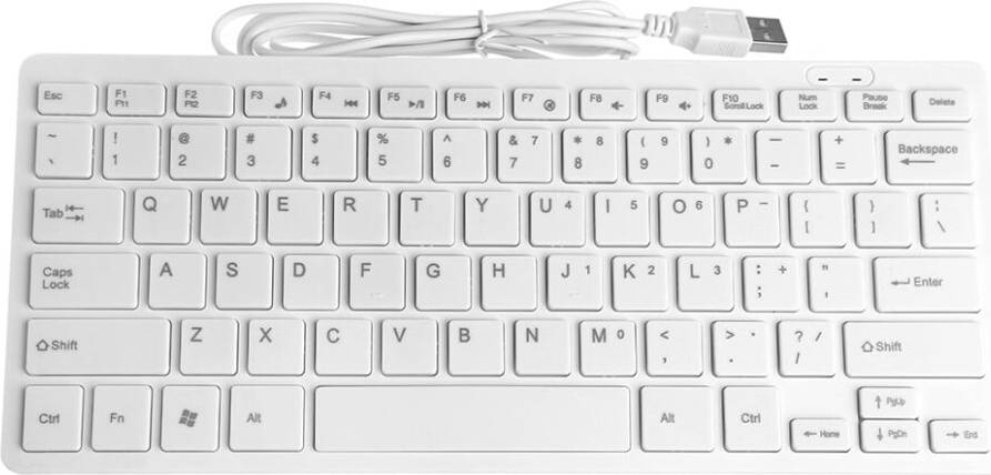 Mini Slim USB Wired External Keyboard