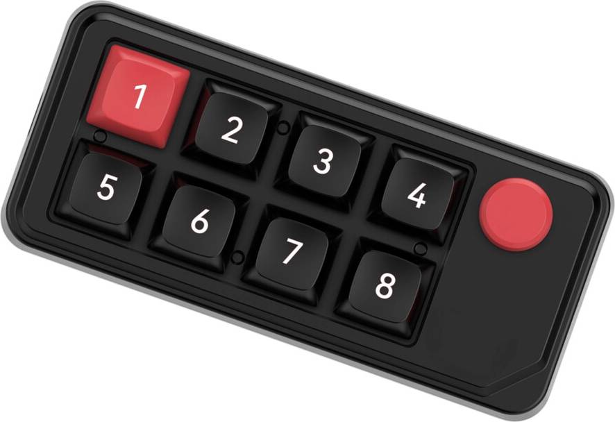 Compactly Programmable 8 Key Mechanical Keypad
