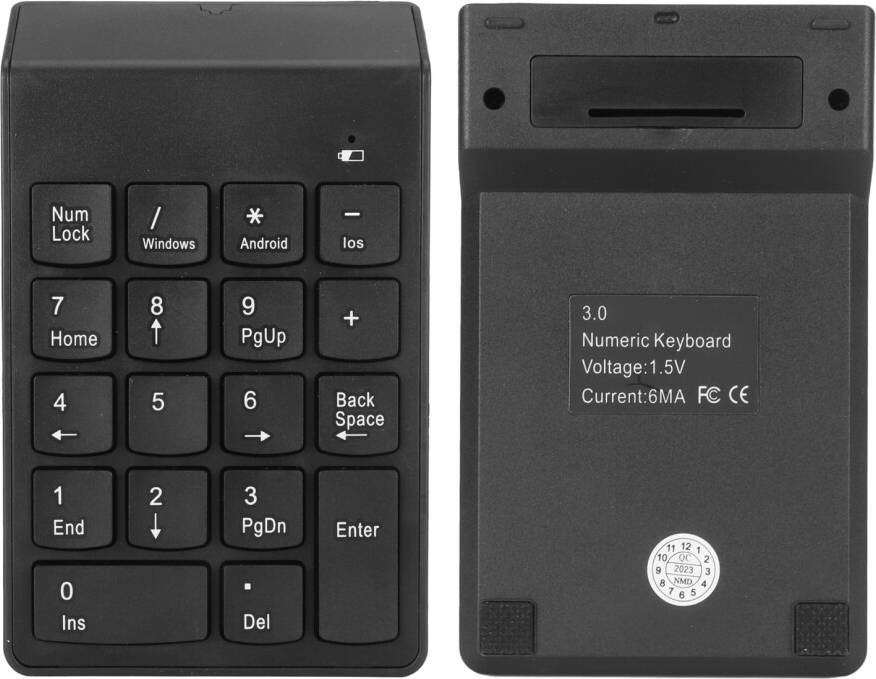 Wireless Bluetooth Number Pad 18-Key