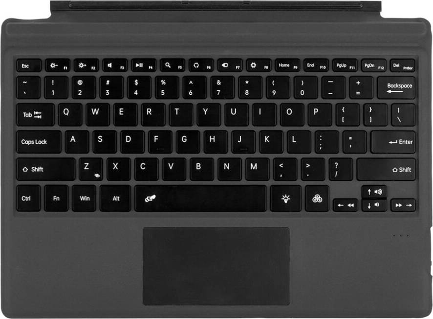Wireless Bluetooth 5.1 Keyboard with LED Backlit Trackpad