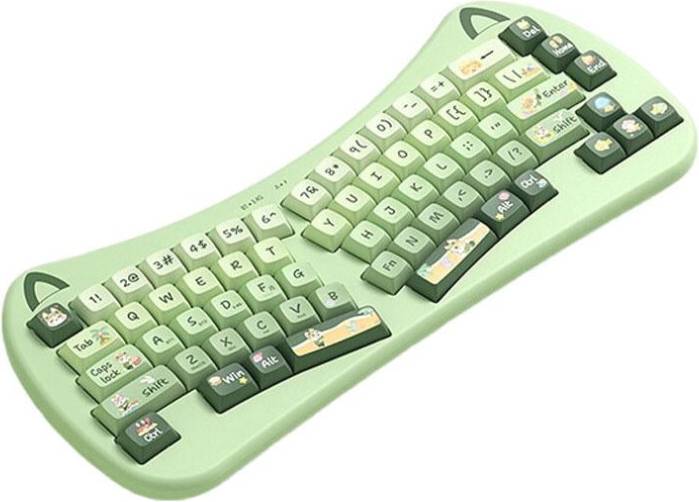 Ergonomic Split Wireless Keyboard US Layout 2.4G Bluetooth