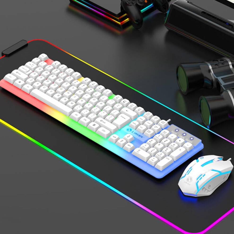Keyboard and mouse Leodye RGB Gaming Keyboard Mouse Set