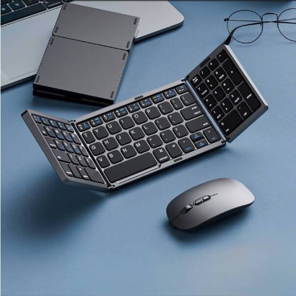 Foldable Wireless Keyboard Mouse Combo