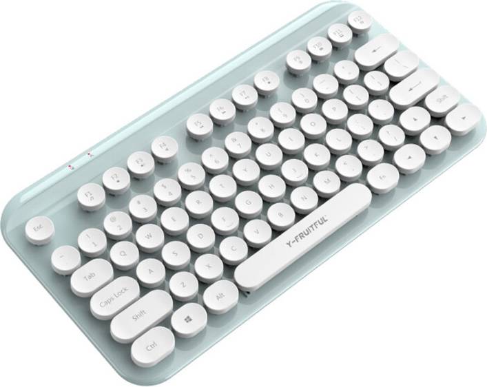 Kiplyki Wireless Keyboard Compact Round Key Quiet