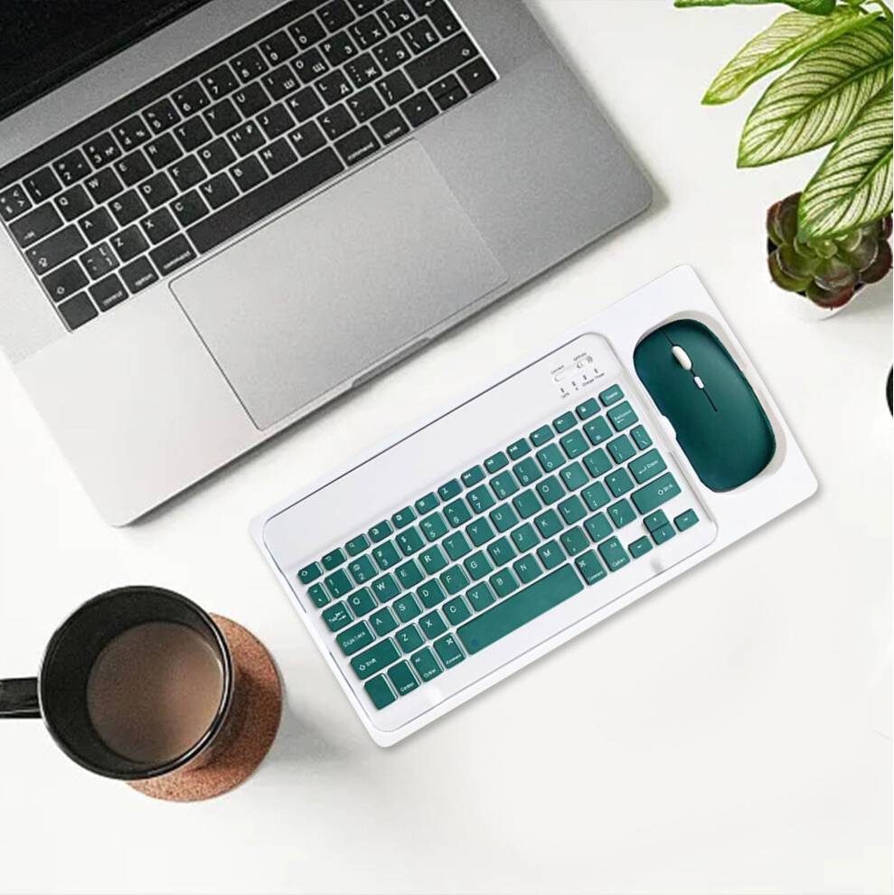 Bluetooth Keyboard Mouse Combo Slim Rechargeable Set