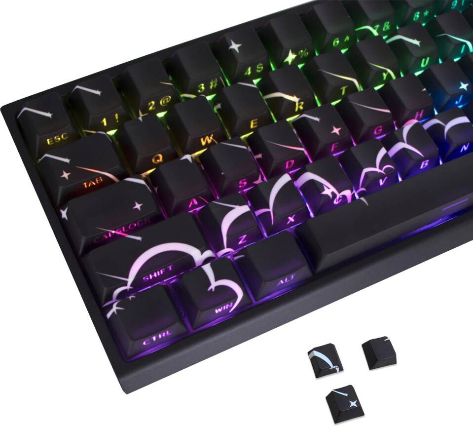 PBT Side-Printed Translucent Keycaps Set