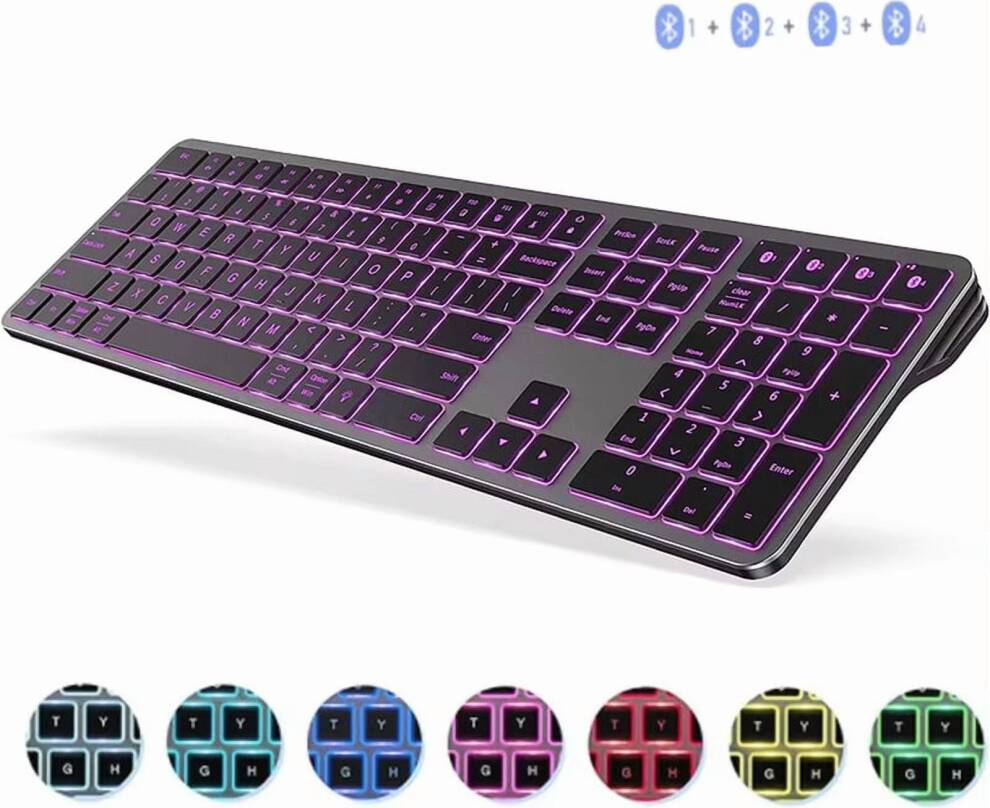 Bluetooth Wireless Keyboard with Backlight