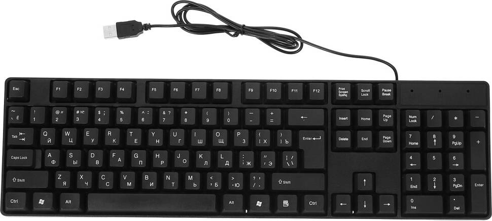 Rrouserry USB Gaming Keyboard Russian Layout Compact
