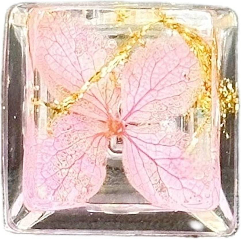 Gold Foil Transparent Keycap R4 Profile