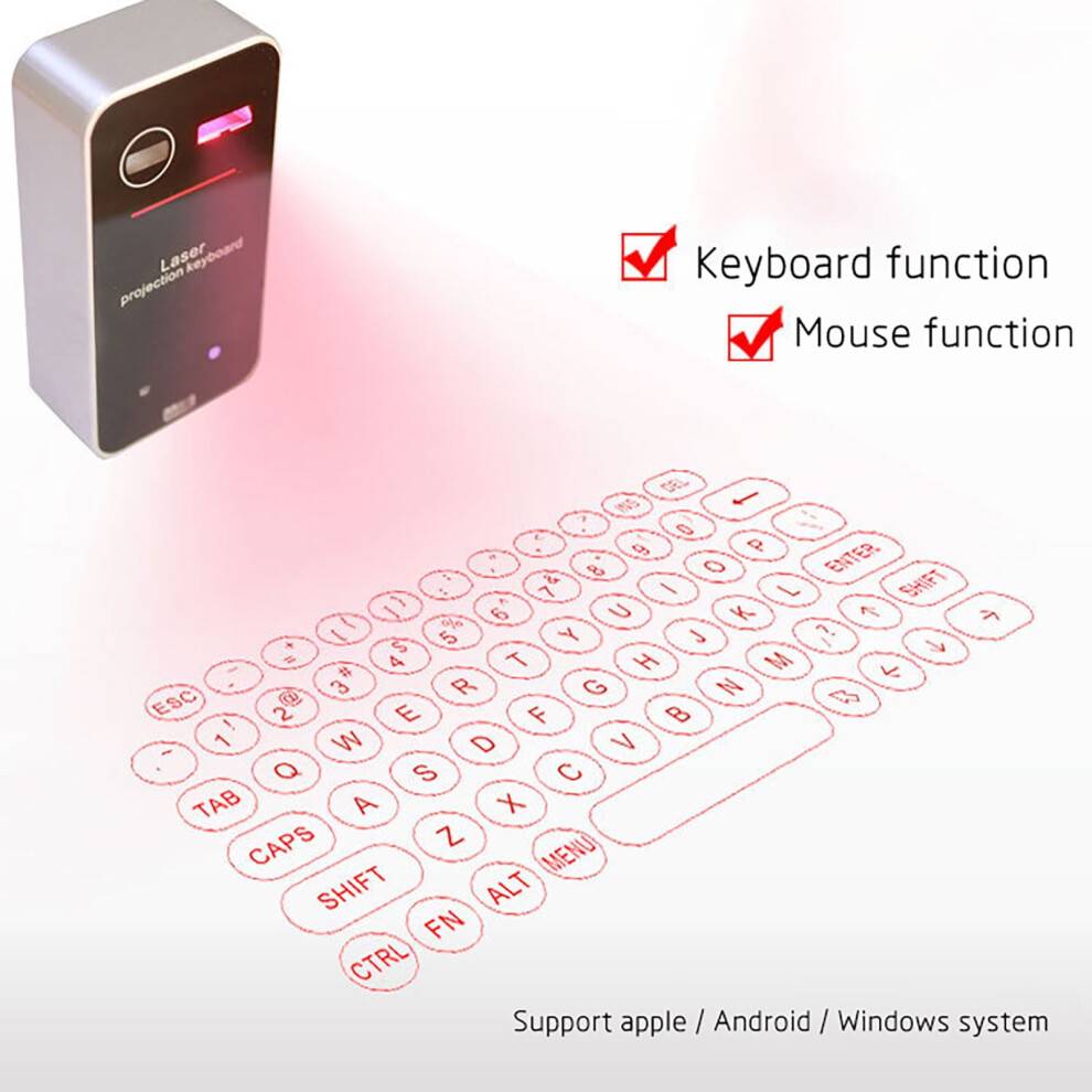 Virtual Bluetooth Projection Keyboard