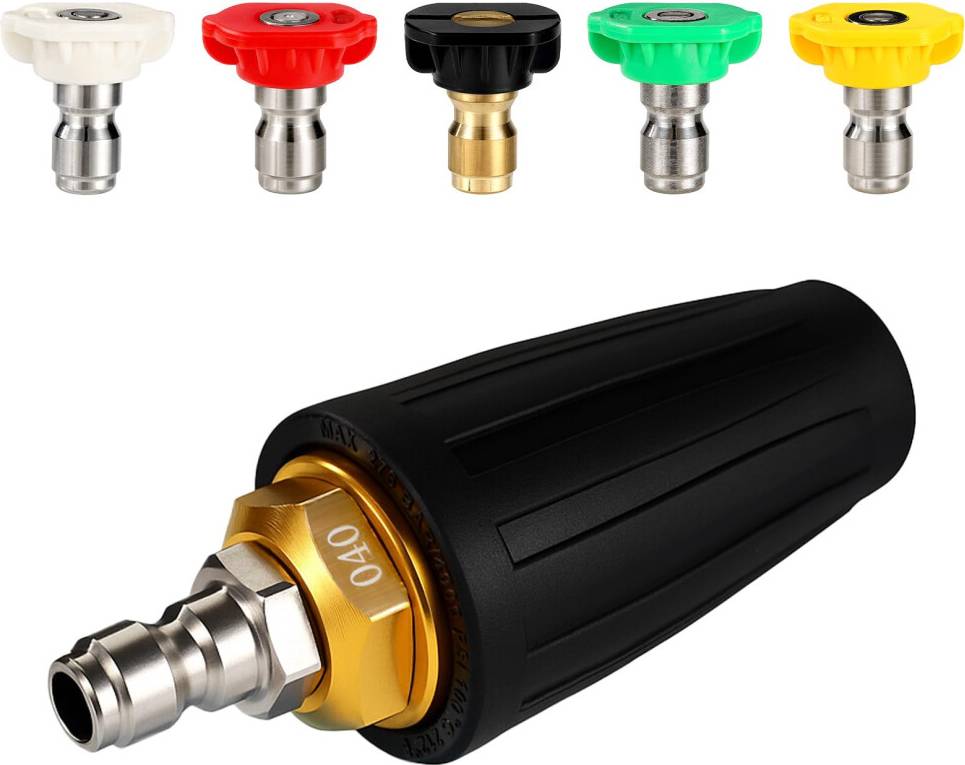 Pressure Washer Nozzle Set 360 Rotating