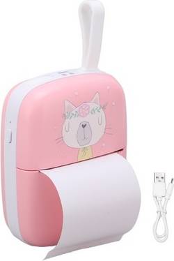 Mini Printer Pink Multipurpose Port