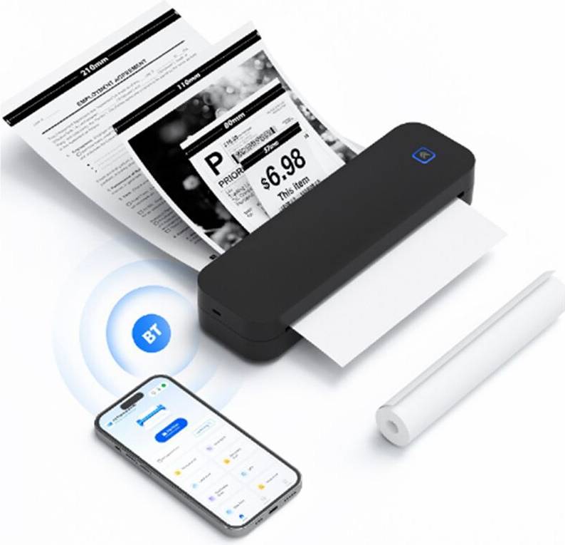 Thermal printer A4 Wireless Inkless Thermal Printer