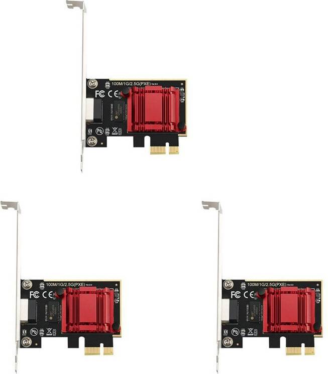 Typecat 3X 2.5G PCI-E to RJ45 Network Card