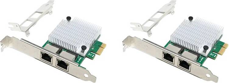 Typecat RJ45 Port PCIe X1 Dual Gigabit Card