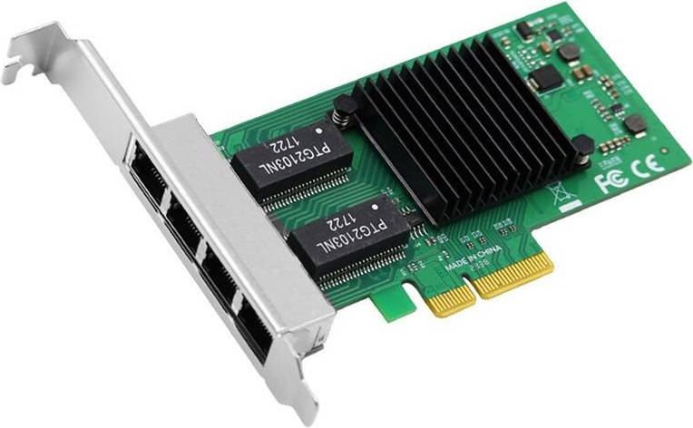 4Port PCIE X4 RJ45 Lan Network Card