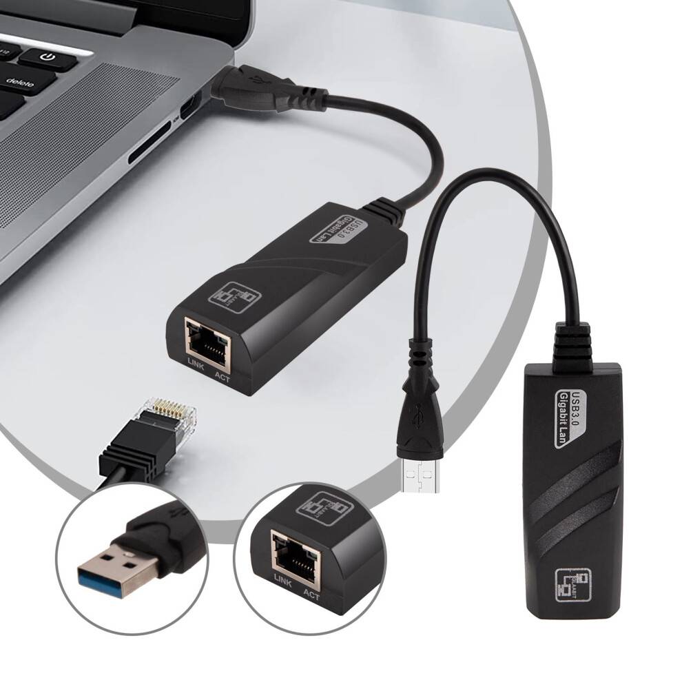 USB 3.0 to RJ45 Gigabit Network Adapter