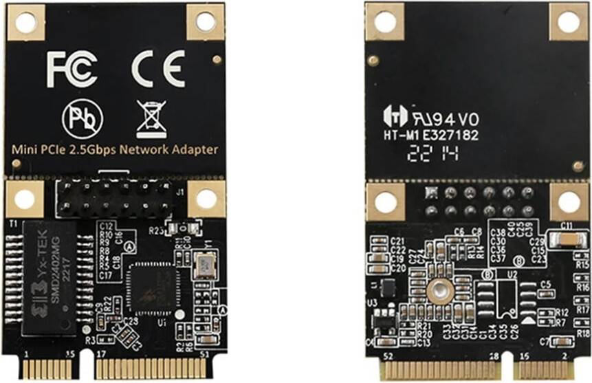Desktop Ethernet Network Adapter 2.5G Mini PCIe LAN Kit
