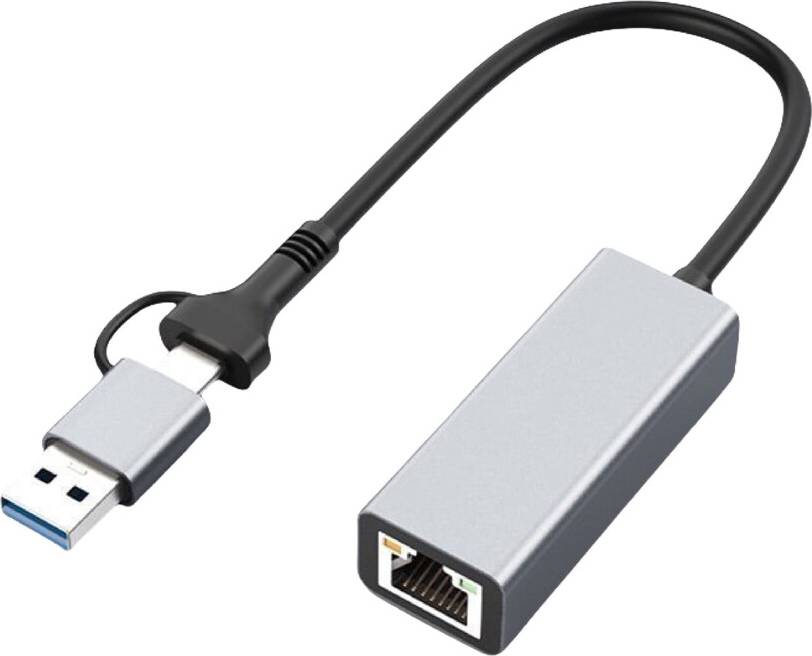 USB-C USB-A to RJ45 Ethernet Adapter