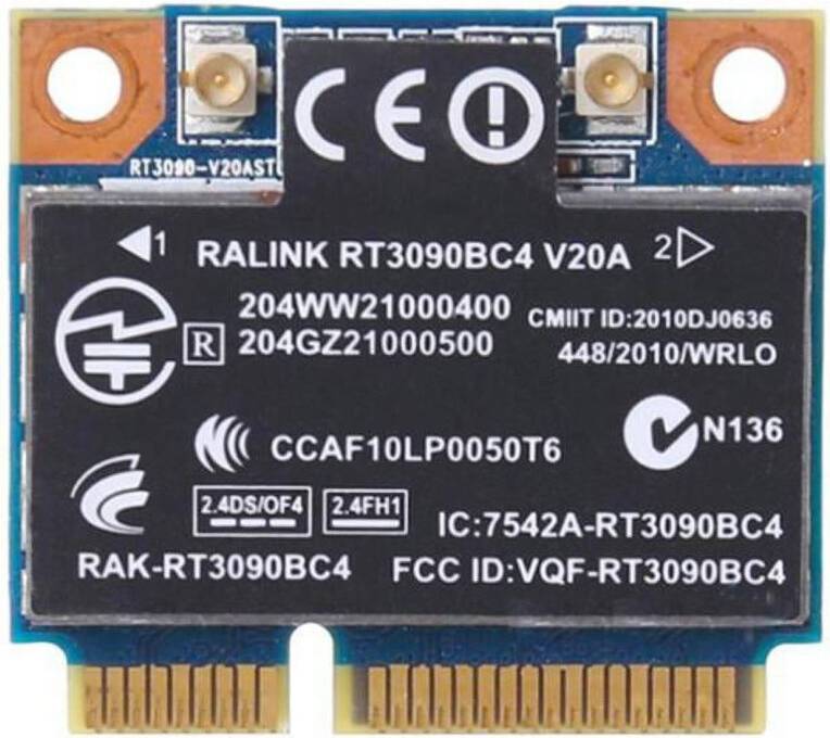 HP Ralink RT3090BC4 WiFi Bluetooth PCIe Card