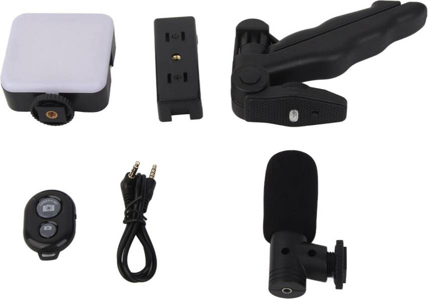 LED Video Fill Light Microphone Tripod Kit