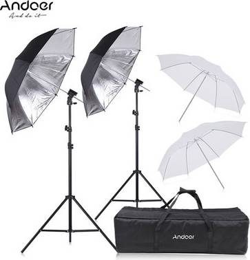 Andoer Off Camera Double Speedlight Flash Shoe Mount Kit