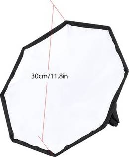 30cm Portable Universal Flash Softbox Diffuser