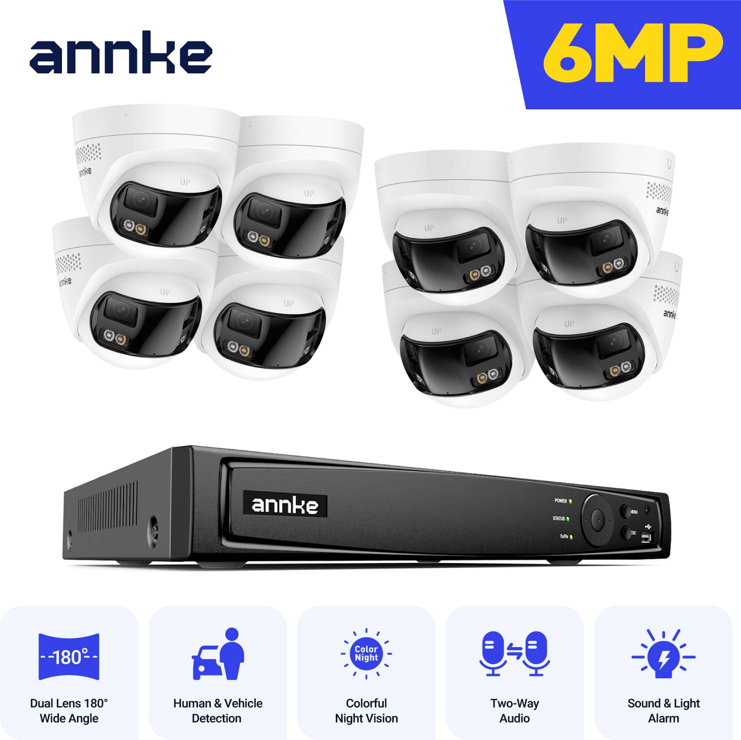 Annke 6MP Poe Security Camera Kit