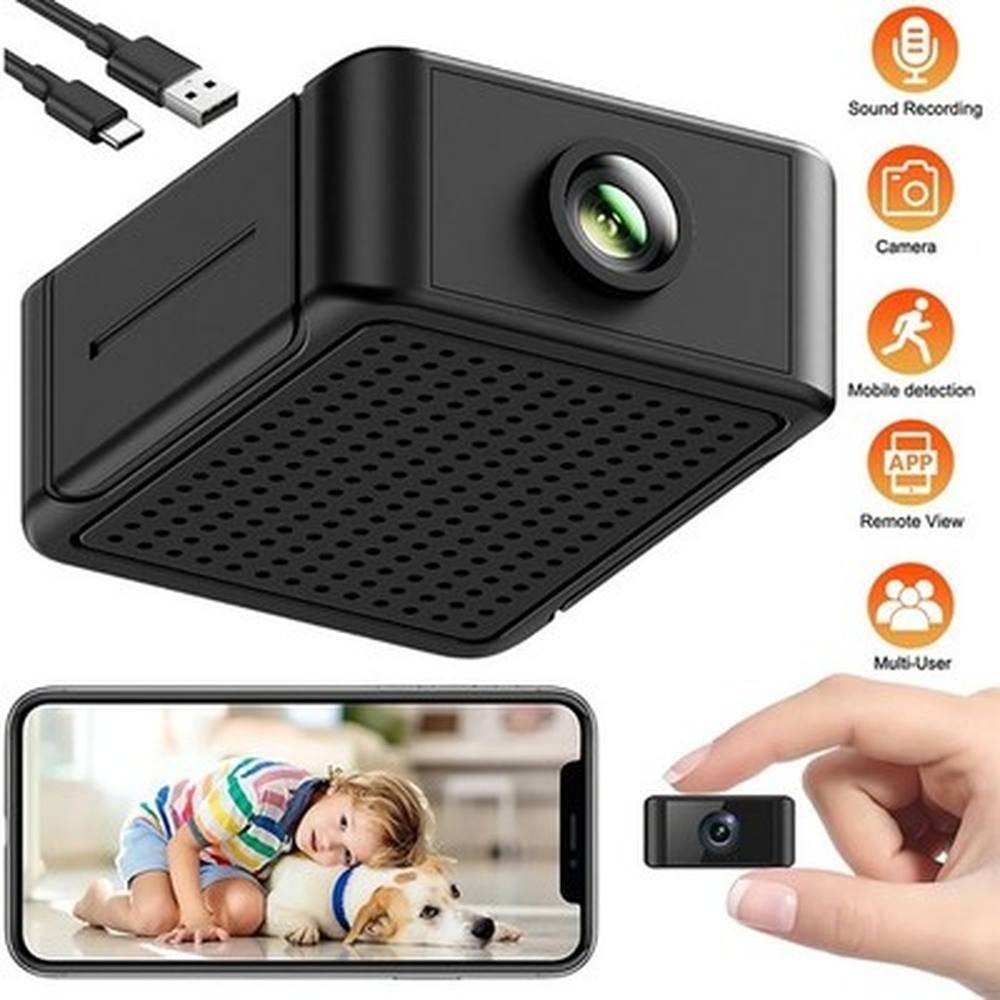 NESTLUNE 2.4GHz Mini Security Camera Infrared Night Vision