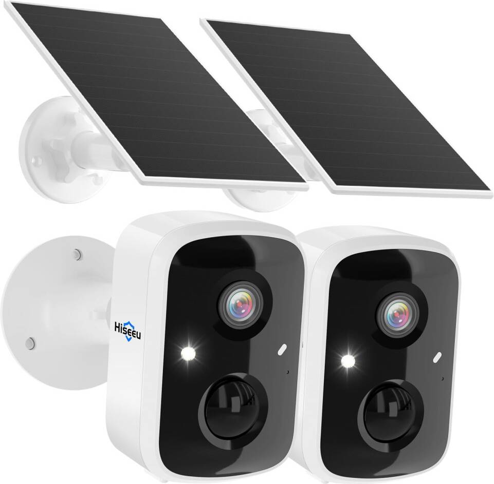 Hiseeu 4MP Wireless Solar Security Camera