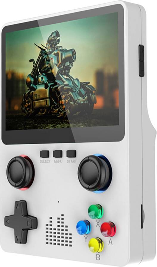 White Handheld Game Console GBA Emulation