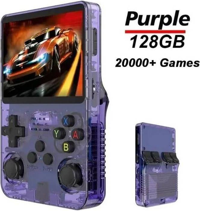 Aihontai Retro Video Game Console R36S Purple